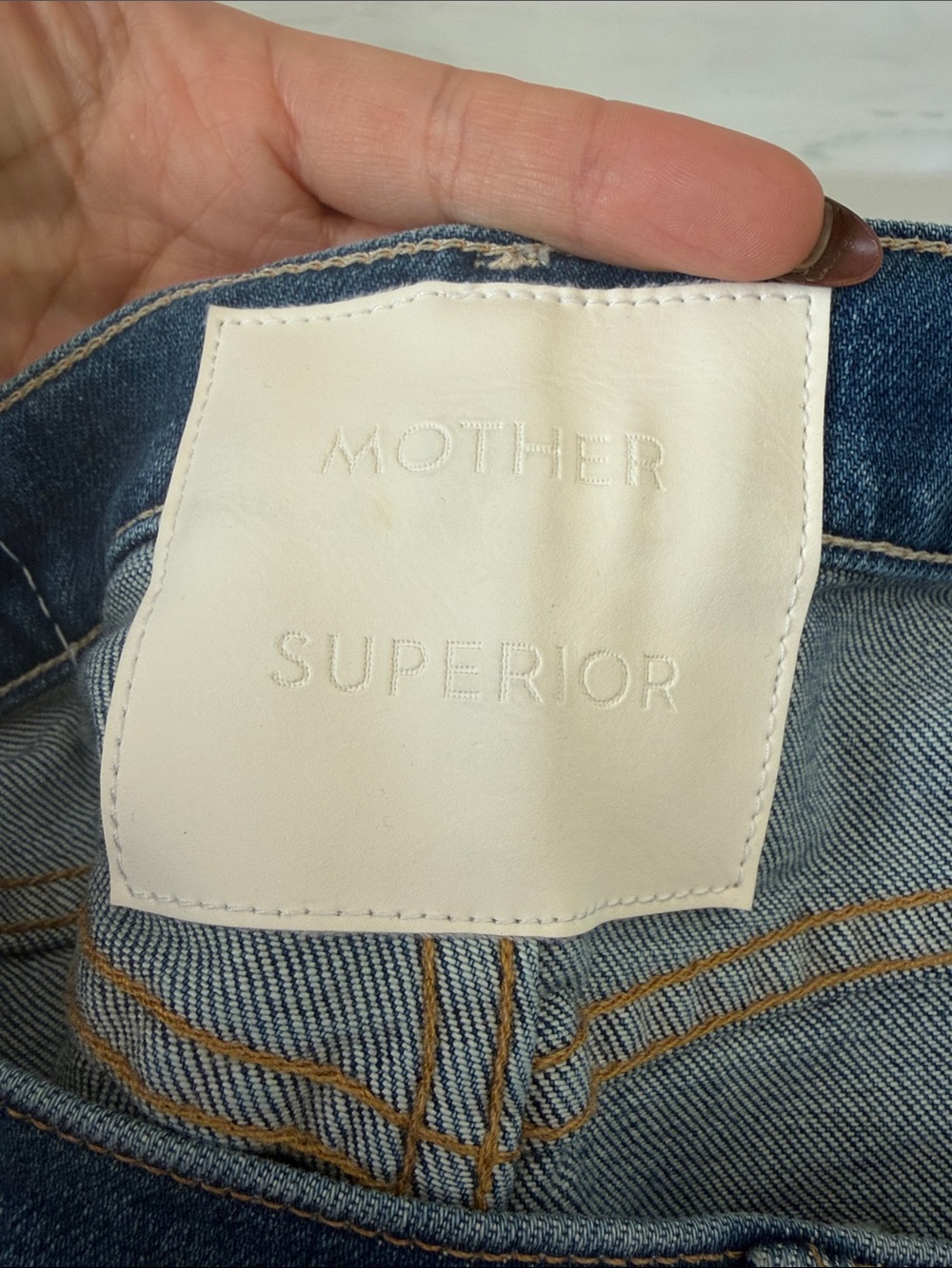 MOTHER The Full Pipe Flood Jeans High Rise Wide Leg Denim Size 28 - Picture 5 of 9